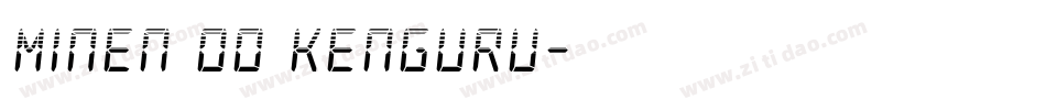 Minen oo kenguru字体转换